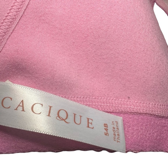 Cacique Lane Bryant Size 54B Unlined Full Coverage No Wire Light Pink Bra - Picture 8 of 10